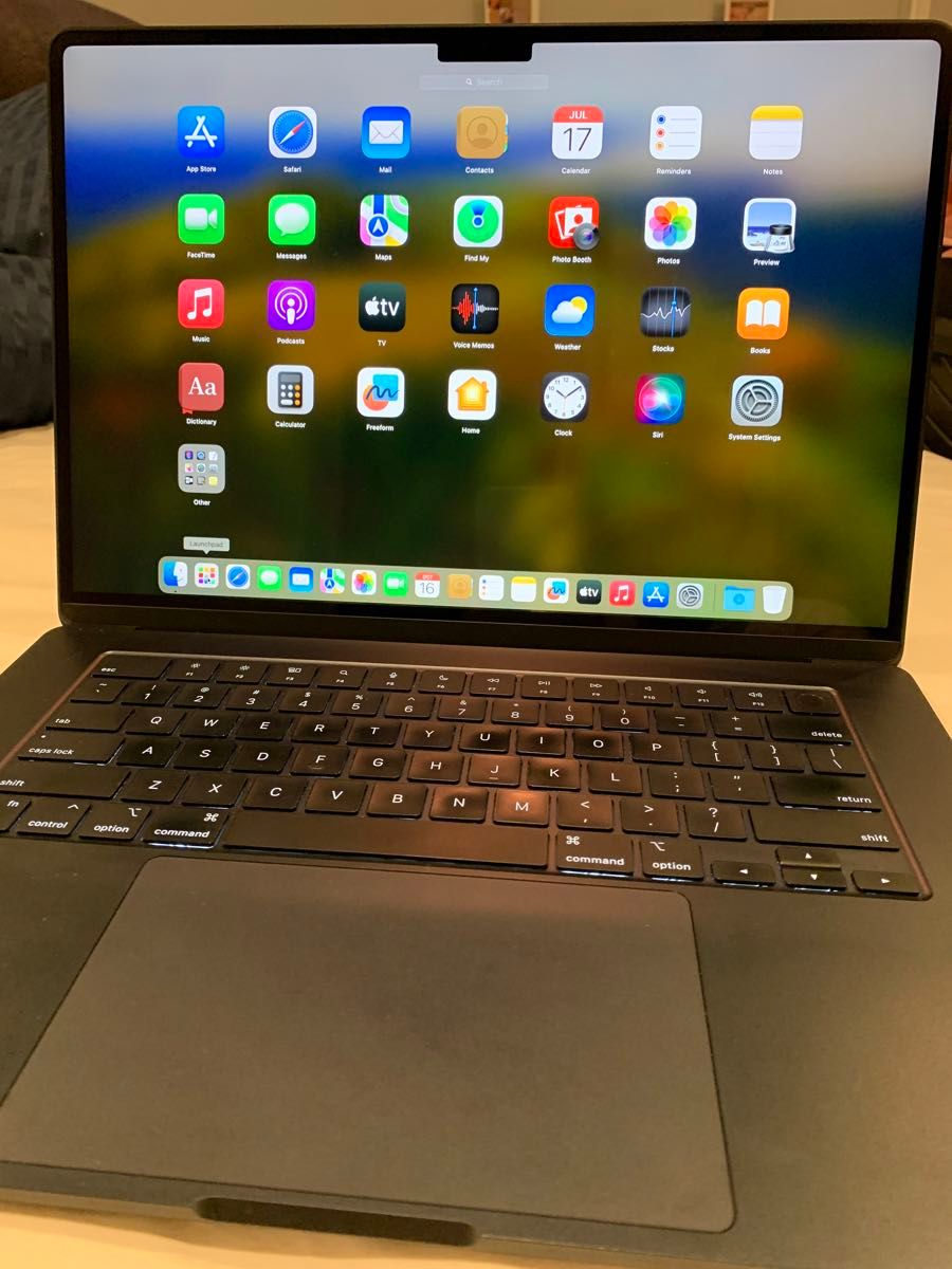 美品】アップル MacBook Air 15インチ M2 8GB 256 GB USキー 美品】アップル MacBook Air 15インチ M2 8GB 256 GB USキー