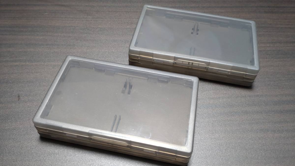 【新品未使用】ゲームボーイ ソフトケース clear black ソフト4本収納可能 2個セット gb gbc ips #0143144