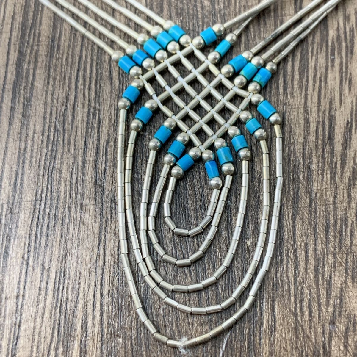 ナバホ族 リキッドシルバー ネックレス&ブレスレット NAVAJO ナバホ族 リキッドシルバー ネックレス&ブレスレット NAVAJO