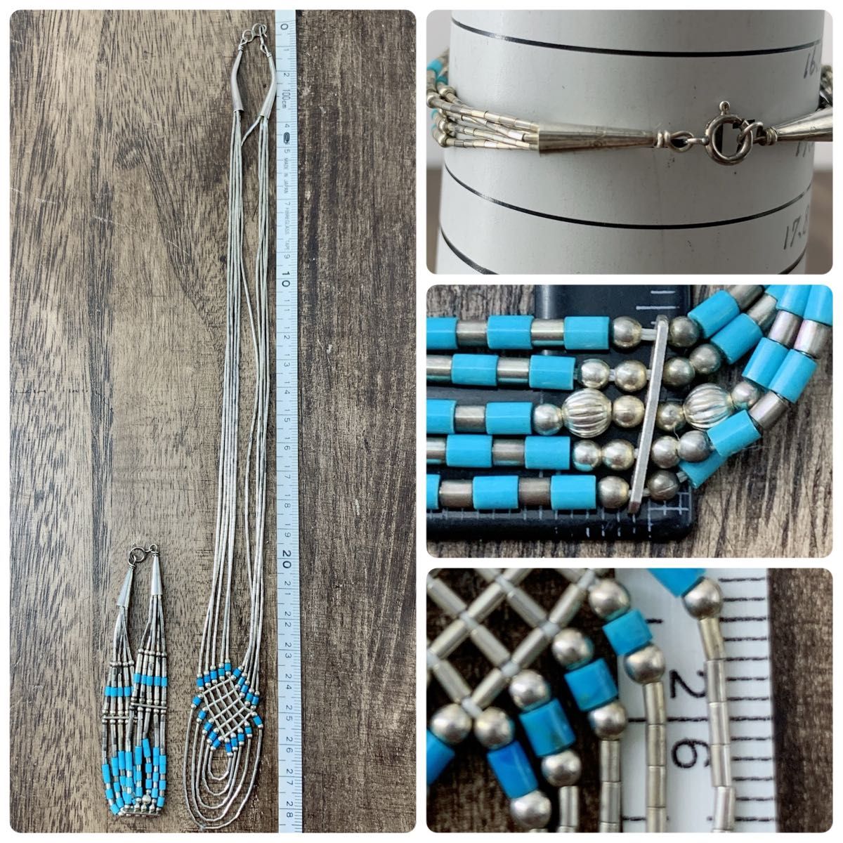 ナバホ族 リキッドシルバー ネックレス&ブレスレット NAVAJO ナバホ族 リキッドシルバー ネックレス&ブレスレット NAVAJO