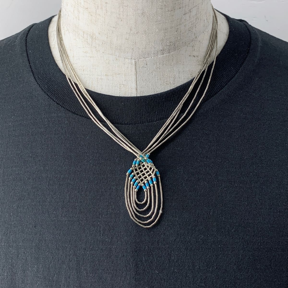 ナバホ族 リキッドシルバー ネックレス&ブレスレット NAVAJO ナバホ族 リキッドシルバー ネックレス&ブレスレット NAVAJO