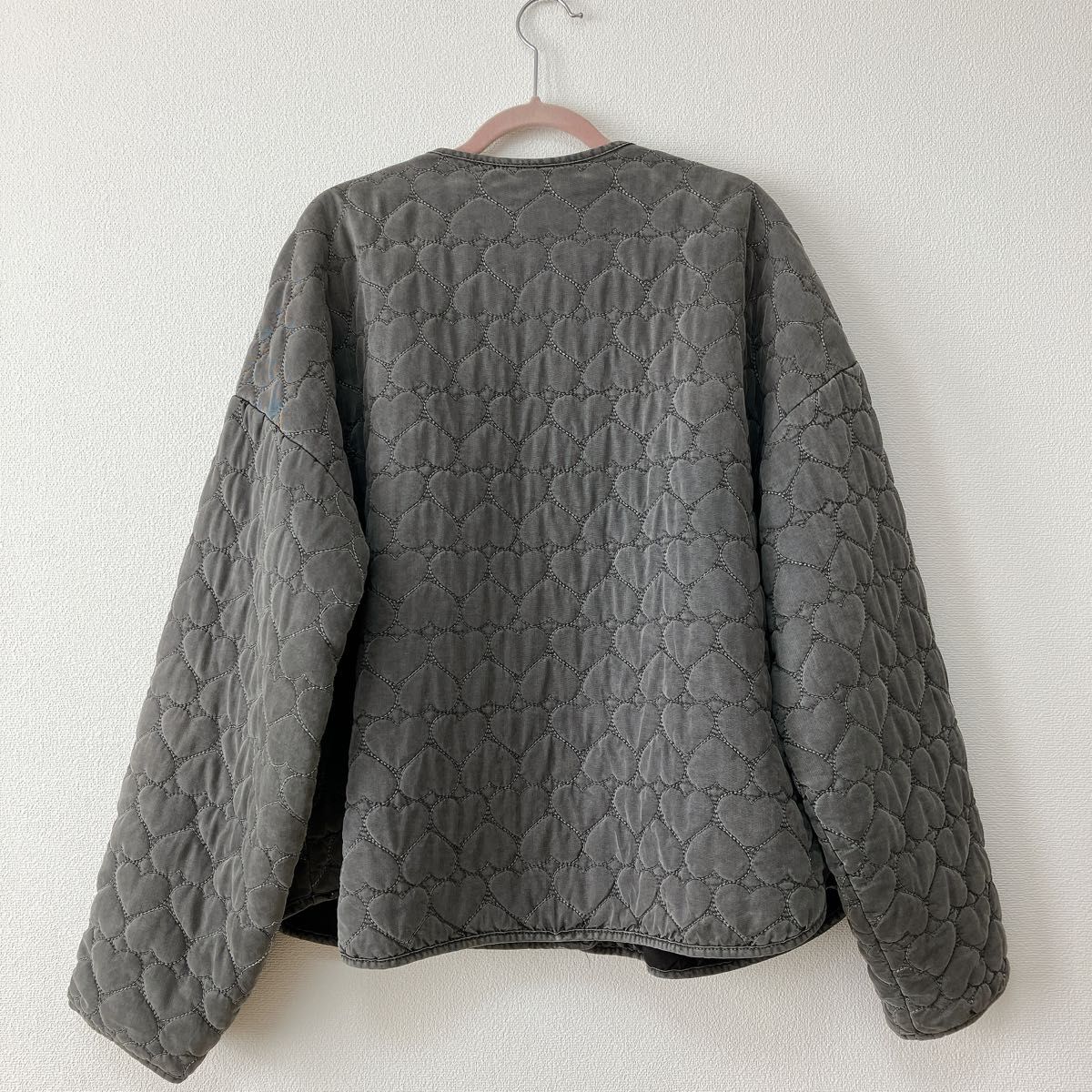 美品】ZARA ハートキルティングジャケット パフジャケット M 美品】ZARA ハートキルティングジャケット パフジャケット M