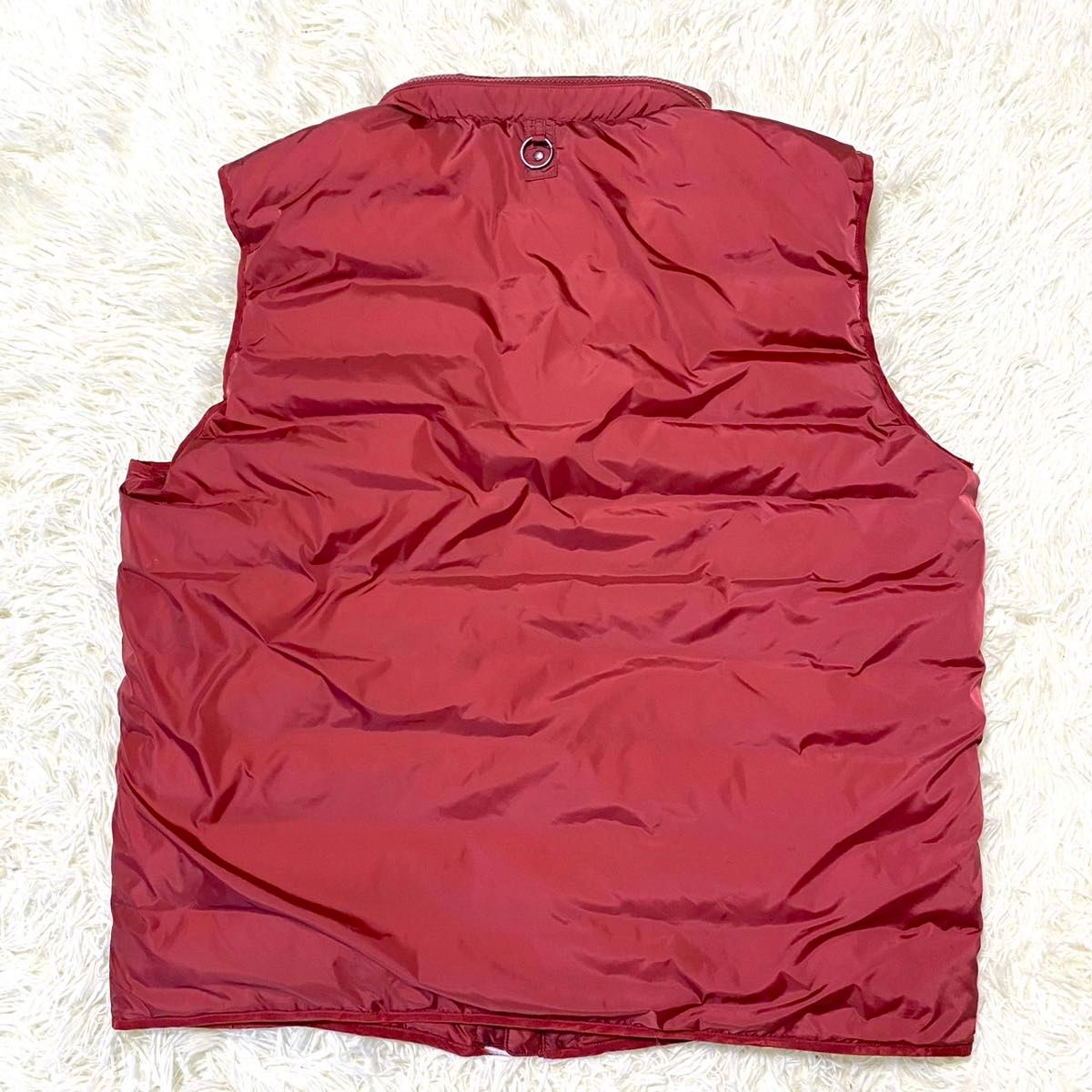 大きいサイズ 希少 パパス PAPAS ダウンベスト LL XL 赤 レッド 大きいサイズ 希少 パパス PAPAS ダウンベスト LL XL 赤 レッド