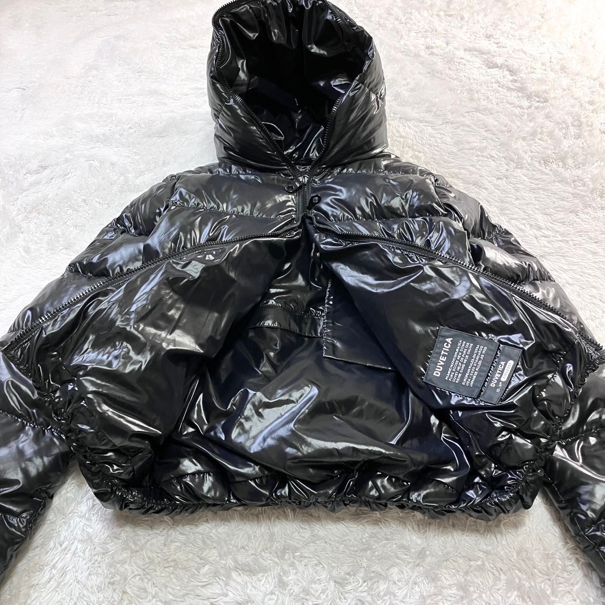 デュベティカ ダウン コート 現行 黒タグ THIA ブラック XL デュベティカ ダウン コート 現行 黒タグ THIA ブラック XL
