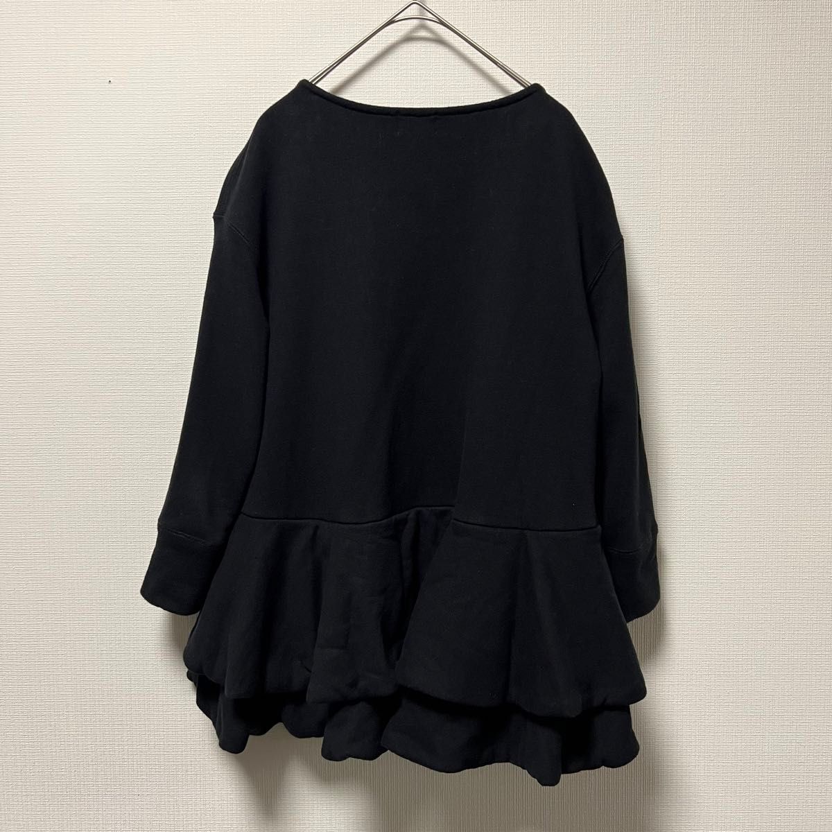 yori ヨリ ダブルフレア スウェット 七分袖 カットソー プル yori ヨリ ダブルフレア スウェット 七分袖 カットソー プル