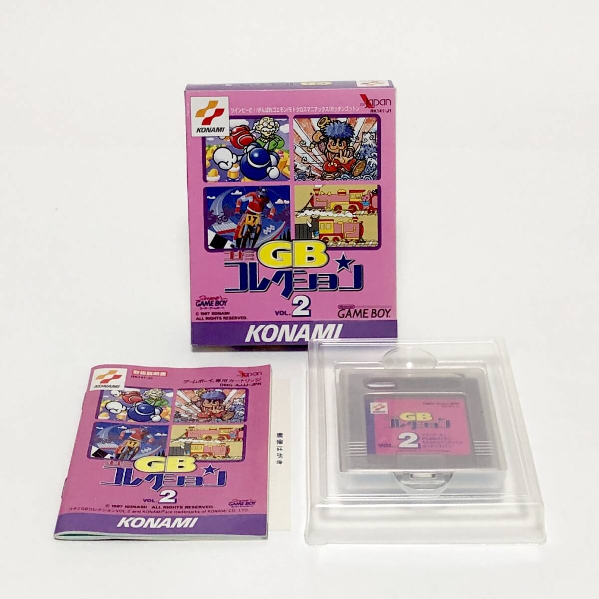ゲームボーイ コナミ GBコレクション Vol.2 箱説・ハガキ付き ゲームボーイ コナミ GBコレクション Vol.2 箱説・ハガキ付き