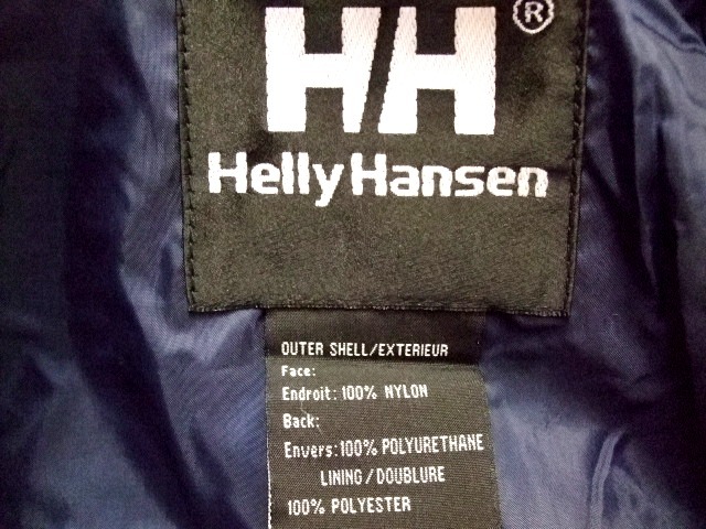 【Helly Hansen/ヘリーハンセン】DOWNPOUR PARKA ナイロン F/Z マウンテンパーカー YELLOW/NAVY Size:S 新品デッドストック_画像8
