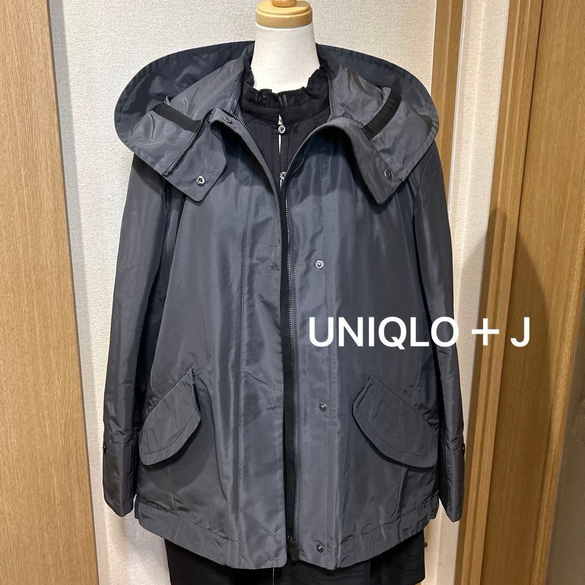UNIQLO+J シルクブレンドオーバーサイズパーカ DARK GRAY M UNIQLO+J シルクブレンドオーバーサイズパーカ DARK GRAY M