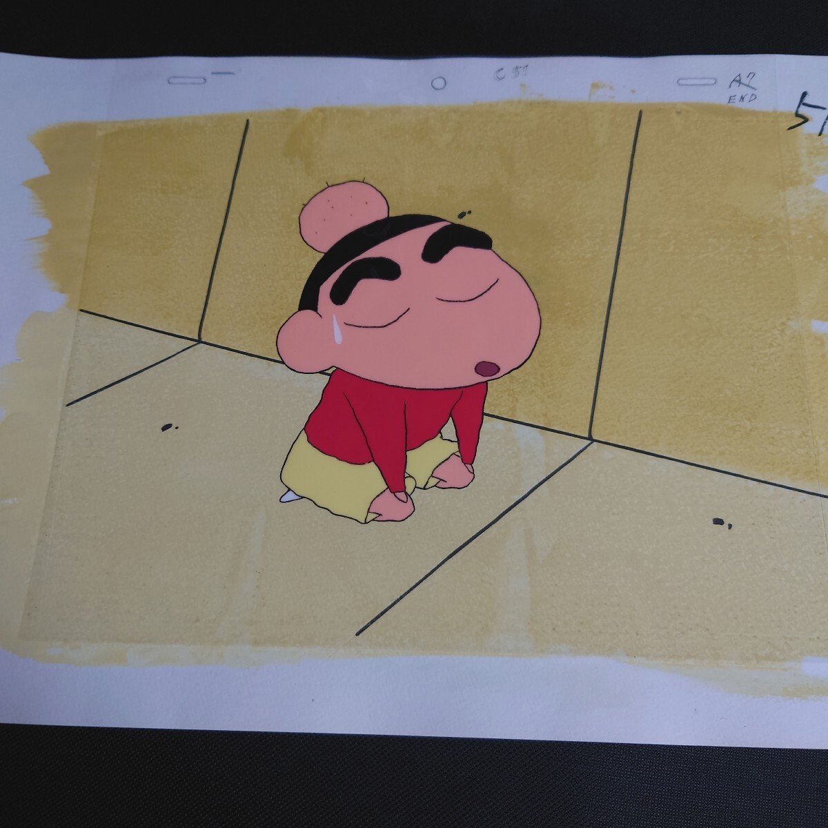 セル画 クレヨンしんちゃん 直筆背景付き(シーン合致) げんこつ セル画 クレヨンしんちゃん 直筆背景付き(シーン合致) げんこつ