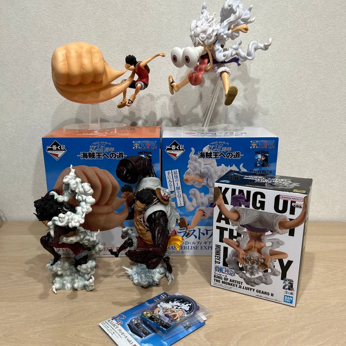 美品】ワンピース 一番くじ フィギュア ルフィ セット おまけ 美品】ワンピース 一番くじ フィギュア ルフィ セット おまけ