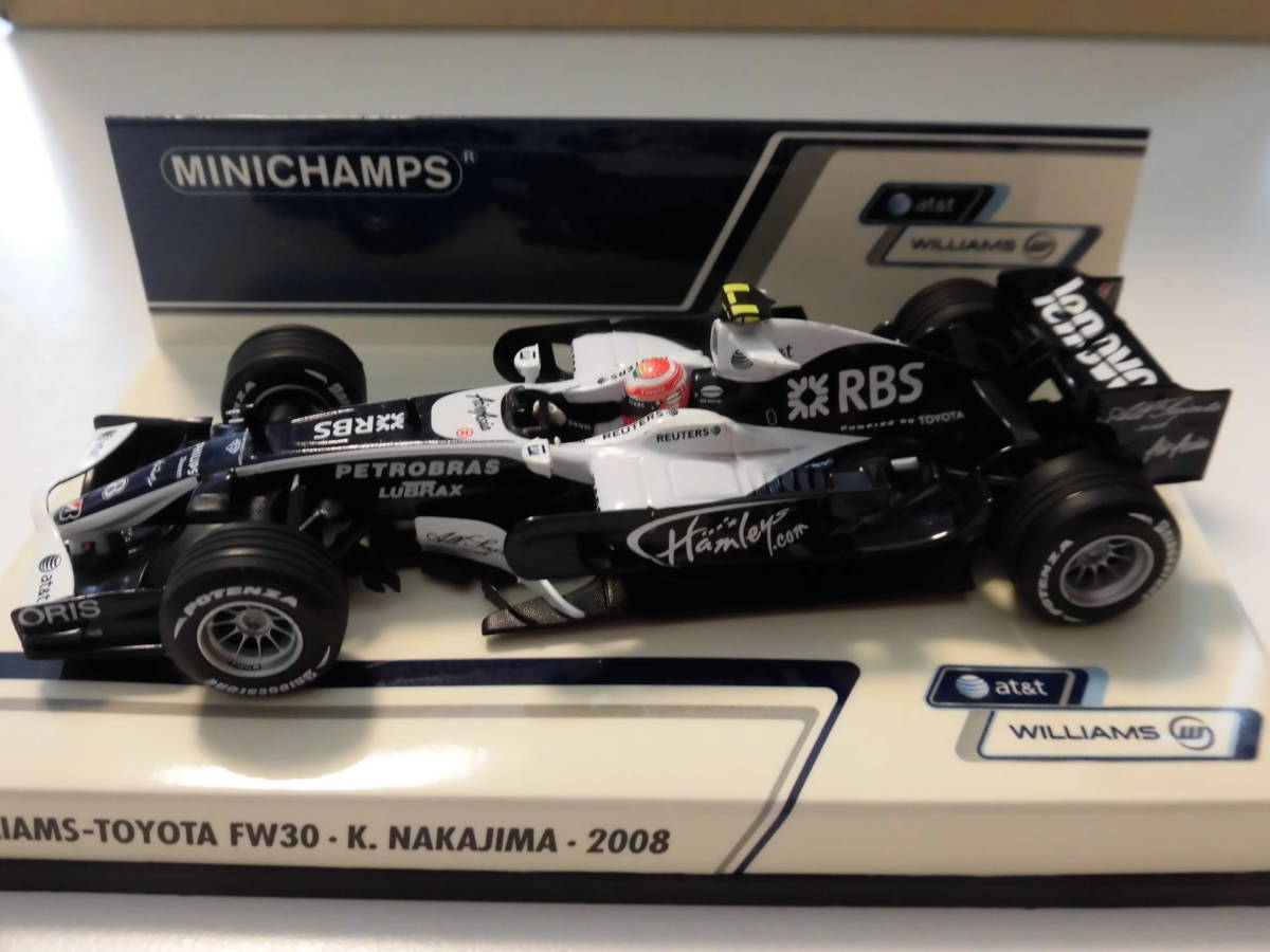 ウィリアムズ・トヨタ　FW30　中嶋一貴2008　【PMA　ミニチャンプス　1/43　F1ミニカー】_画像1