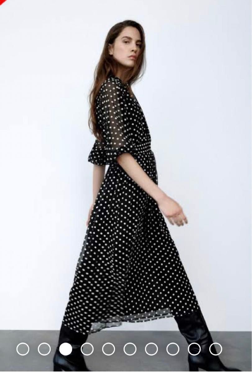 ZARAザラ フラワー花柄刺繍ロングワンピース シフォンシースルー ZARAザラ フラワー花柄刺繍ロングワンピース シフォンシースルー