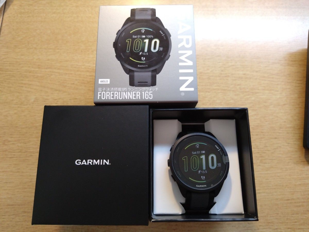 未使用】GARMIN Forerunner 165 黒 音楽再生非対応 保証書(10/28 未使用】GARMIN Forerunner 165 黒 音楽再生非対応 保証書(10/28