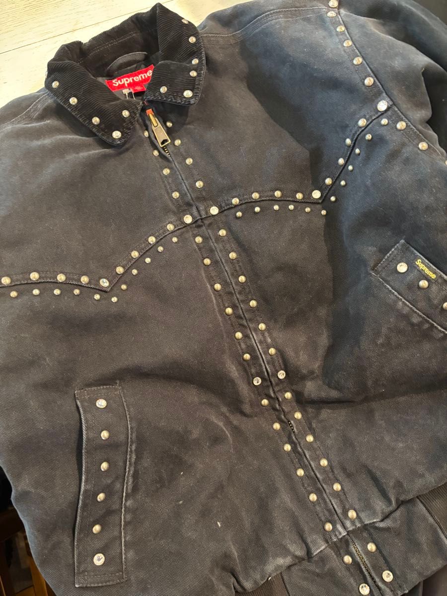Supreme x B B Simon Studded Work Jacket Black|Yahoo!フリマ Supreme x B B Simon Studded Work Jacket Black|Yahoo!フリマ