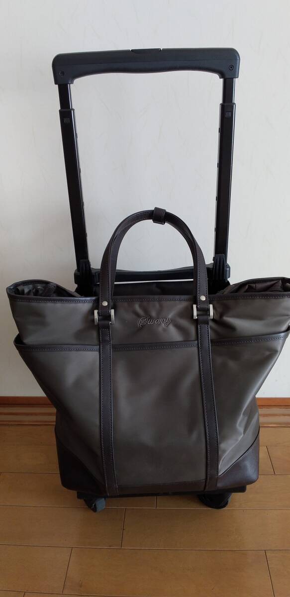 中古美品 SWANY スワニー キャリーバック 機内持ち込み可 チャコールグレー