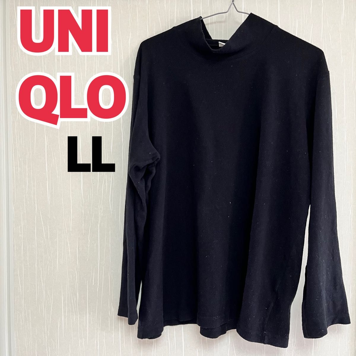 LL寸 カットソー タートルネック 長袖Tシャツ 無地 ロンT UNIQLO LL寸 カットソー タートルネック 長袖Tシャツ 無地 ロンT UNIQLO