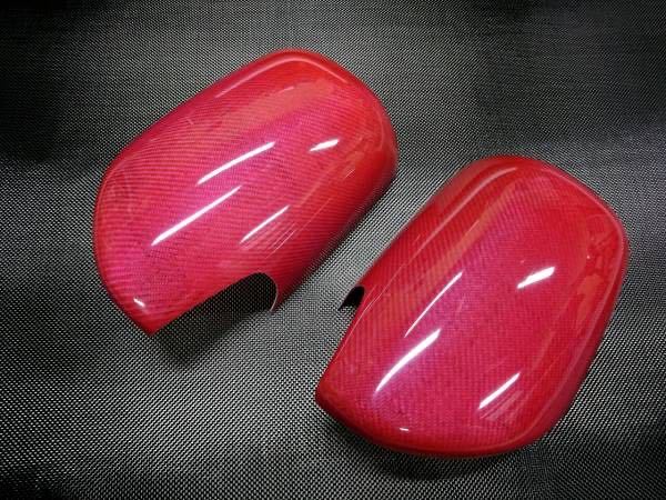 TOYOTA 200 series Hiace [ real carbon * twill . red ] door mirror cover 