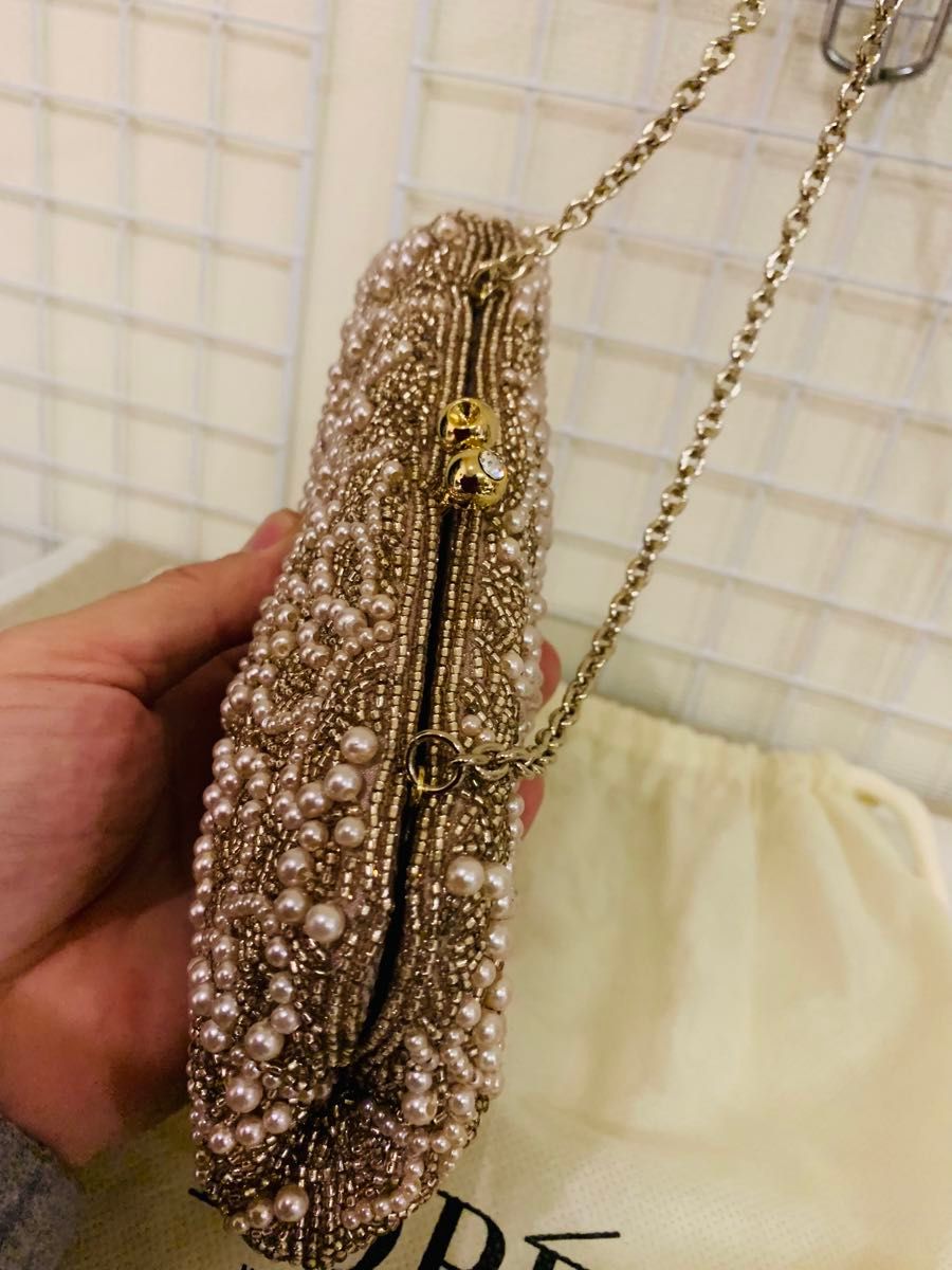 極美品】ROPE ロペ パーティーバッグ ハンドバッグ 結婚式 極美品】ROPE ロペ パーティーバッグ ハンドバッグ 結婚式