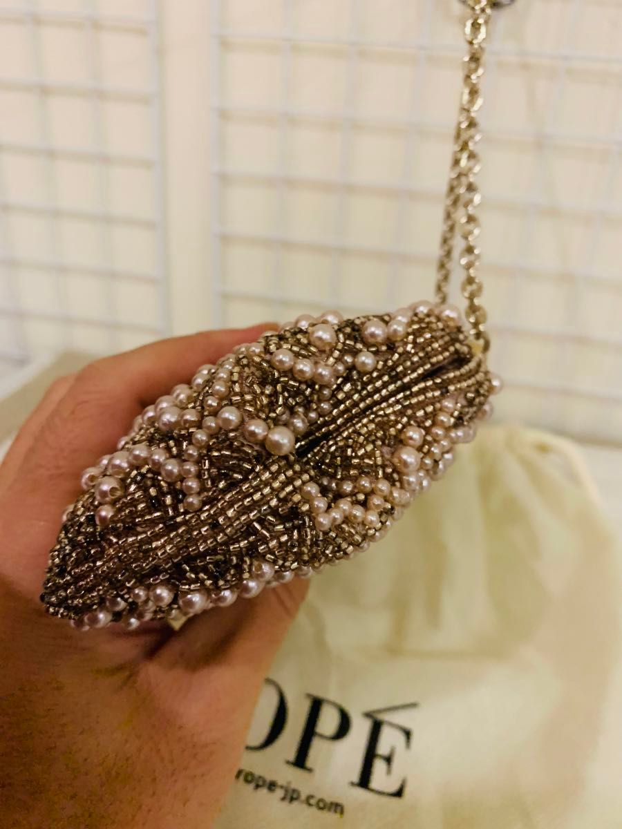 極美品】ROPE ロペ パーティーバッグ ハンドバッグ 結婚式 極美品】ROPE ロペ パーティーバッグ ハンドバッグ 結婚式