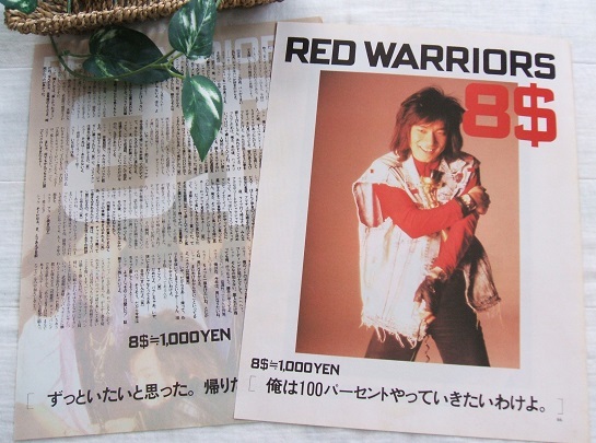 レア? ◆36年前◇レトロ◆ RED WARRIORS/レッド・ウォーリアーズ/田所豊/ダイアモンド☆ユカイ/木暮武彦/レベッカ*ステキな切り抜き♪_画像2