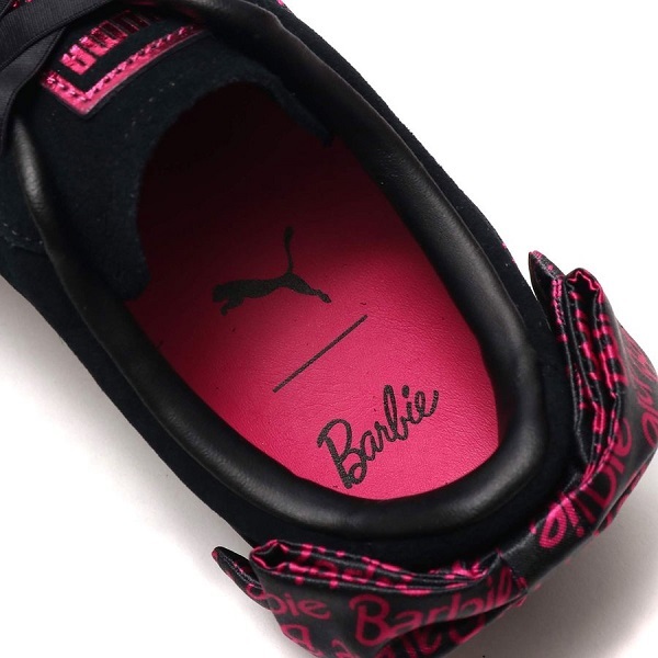  Puma Barbie сотрудничество замша Classic 22.5cm обычная цена 14080 иен черный чёрный Suede Classic × Barbie NoDoll лента 