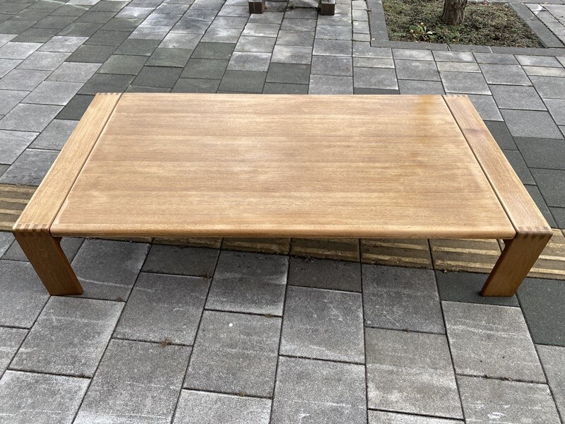 札幌近郊南幌町発 カンディハウス センターテーブル BOLS CONDEHOUSE ナラ ウレタン塗装 ボルス 名品