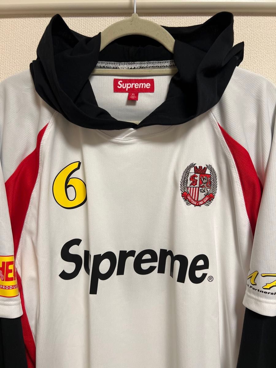 チェウォン着用 私物 Supreme Hooded Soccer Jersey Supreme チェウォン着用 私物 Supreme Hooded Soccer Jersey Supreme