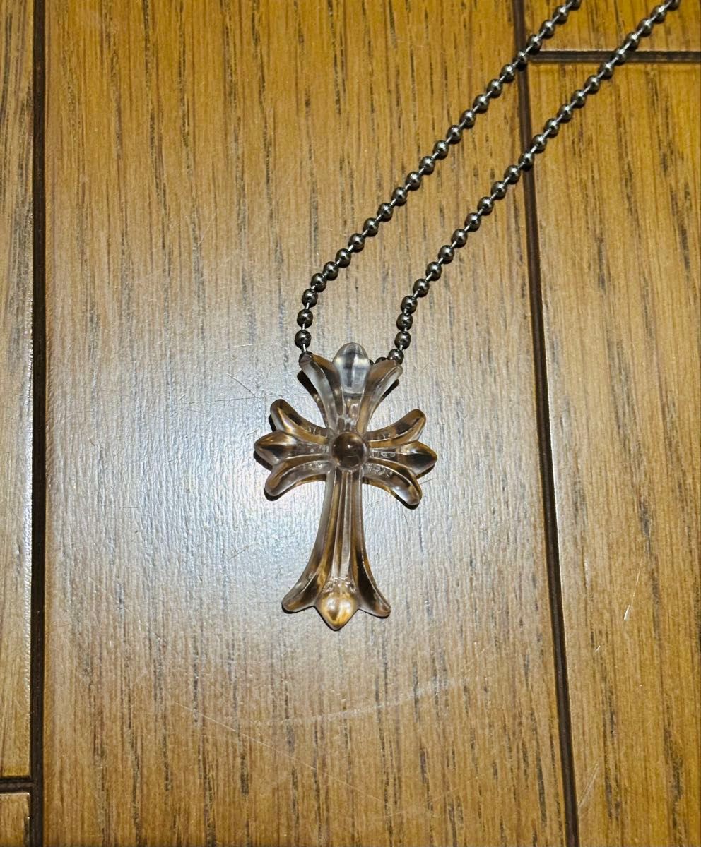 CHROME HEARTS クロムハーツ ネックレス クリアクロス ラバー CHROME HEARTS クロムハーツ ネックレス クリアクロス ラバー