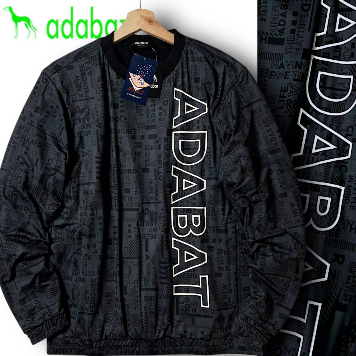 55%以上節約 新品 袖刺繍ロゴ 裏起毛 防寒 adabat アダバット ☆ 定価2.2万 その他