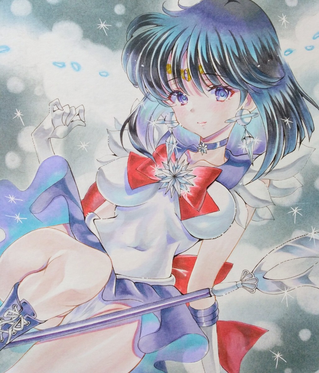 同人手描きイラスト☆セーラーサターン:土萠ほたる(山笠の女 同人手描きイラスト☆セーラーサターン:土萠ほたる(山笠の女