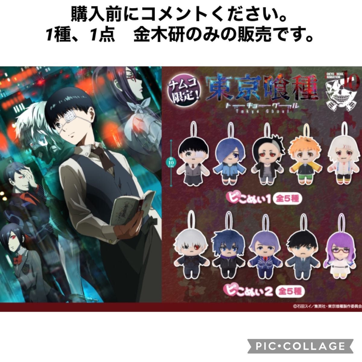 東京喰種トーキョーグール ピコぬい2 1種 1点 金木研 プライズ 東京喰種トーキョーグール ピコぬい2 1種 1点 金木研 プライズ
