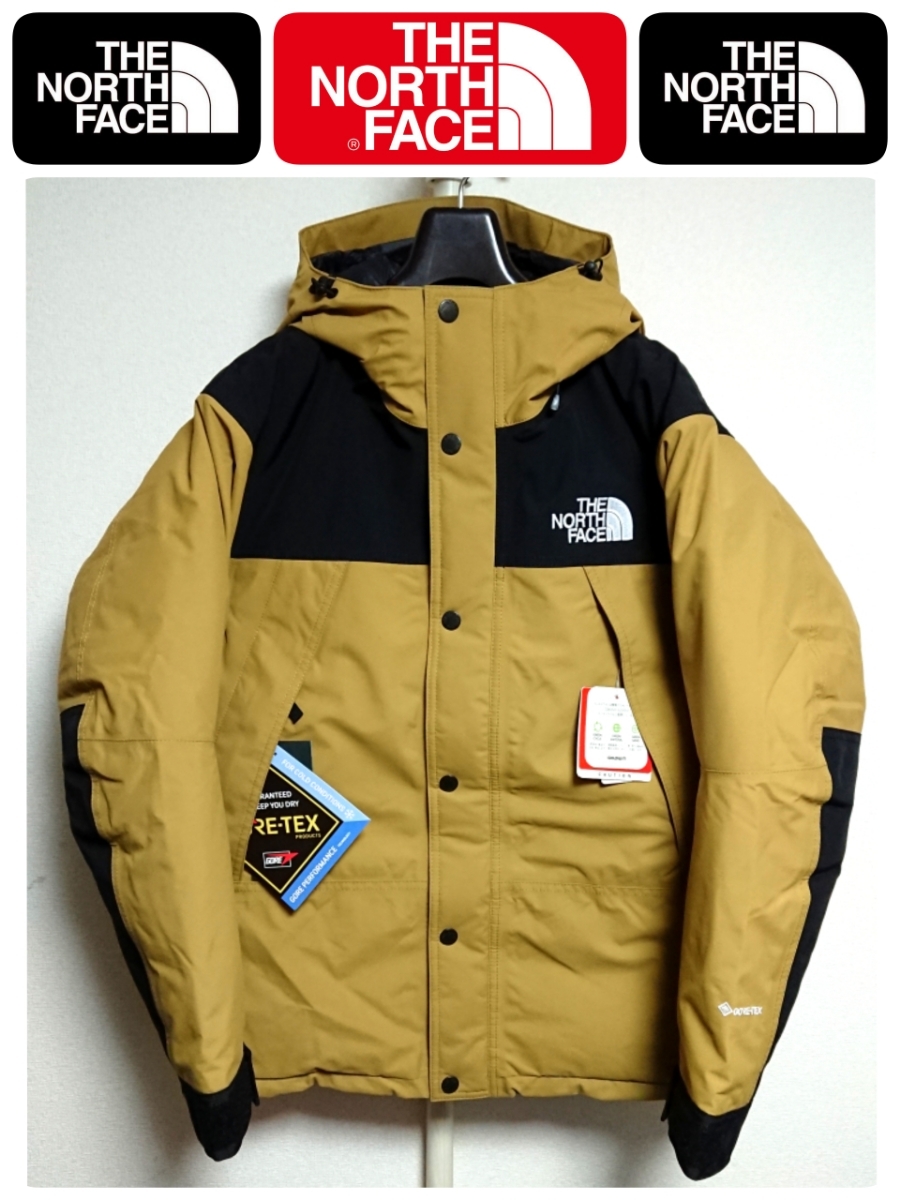 新品 19AW THE NORTH FACE ノースフェイス正規品 ND91930 GORE-TEX Mountain Down JKT マウンテンダウンジャケット ブリティッシュカーキ M