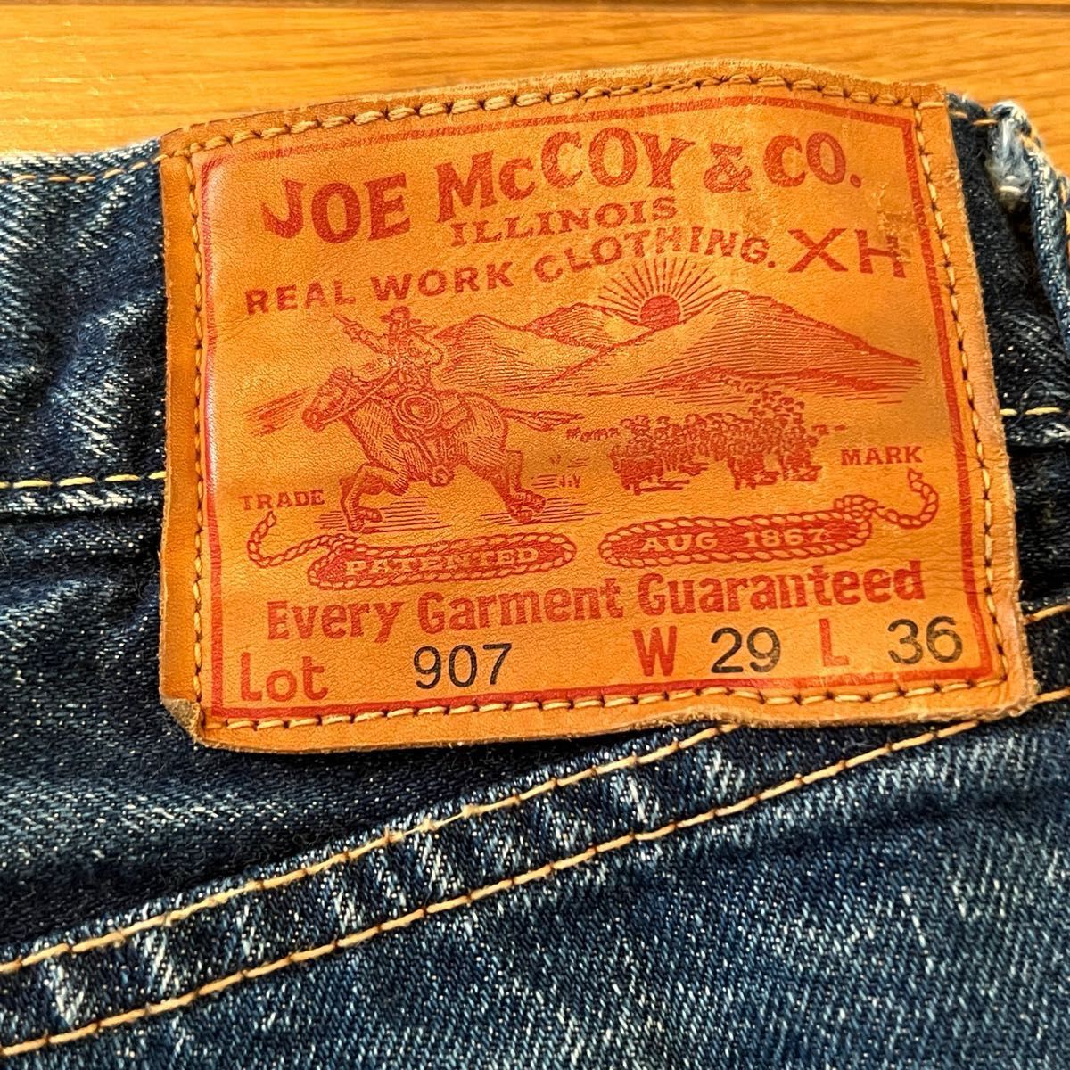 24h発送】JOE McCOY ジョーマッコイ Lot 907 W29 L36 デニム 24h発送】JOE McCOY ジョーマッコイ Lot 907 W29 L36 デニム