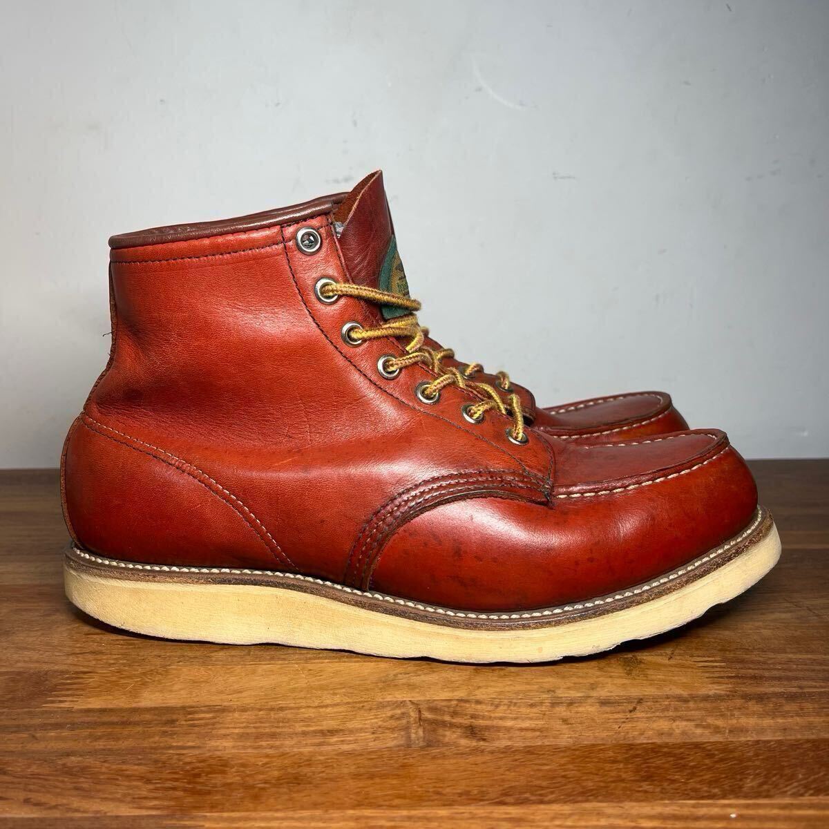 レア 90年代レッドウィング 半円犬タグ875 U8.5 Eワイズ RED レア 90年代レッドウィング 半円犬タグ875 U8.5 Eワイズ RED
