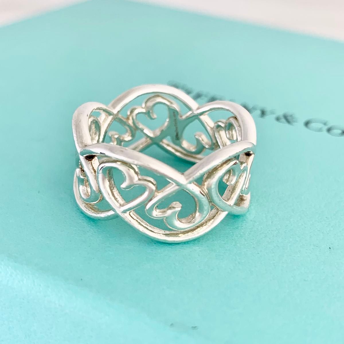 TIFFANY&Co ティファニー 希少 ラビングハート リング jj1e TIFFANY&Co ティファニー 希少 ラビングハート リング jj1e