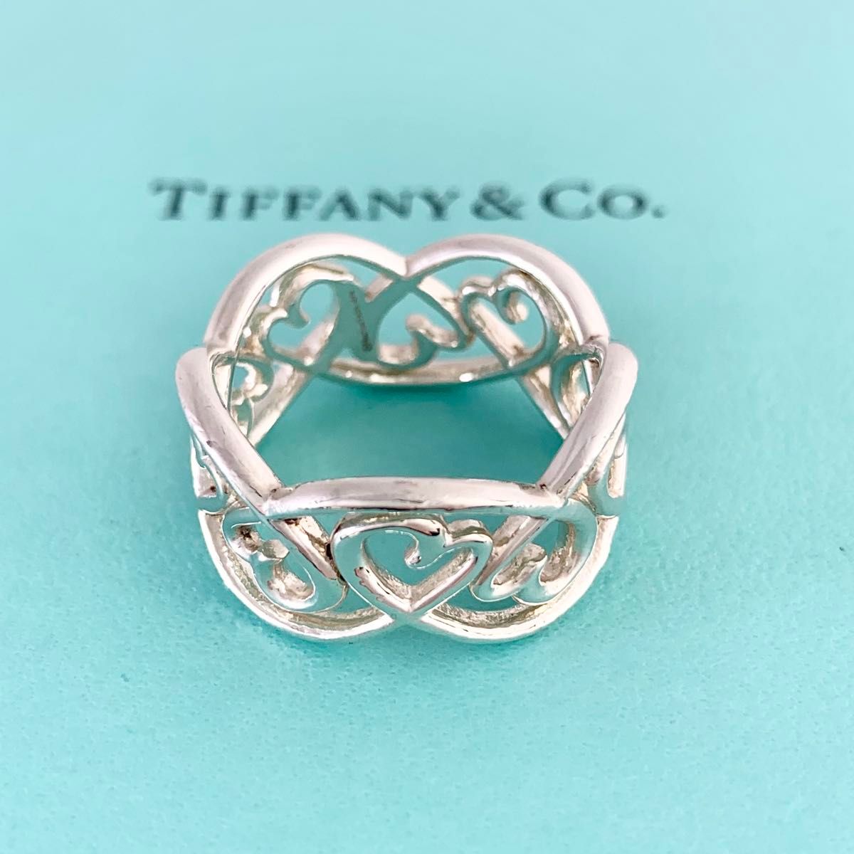 TIFFANY&Co ティファニー 希少 ラビングハート リング jj1e TIFFANY&Co ティファニー 希少 ラビングハート リング jj1e