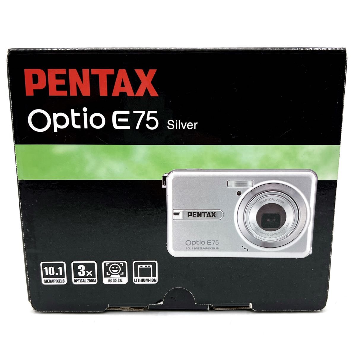 美品 箱付き 】PENTAX ペンタックス Optio E75 コンパクト 美品 箱付き 】PENTAX ペンタックス Optio E75 コンパクト
