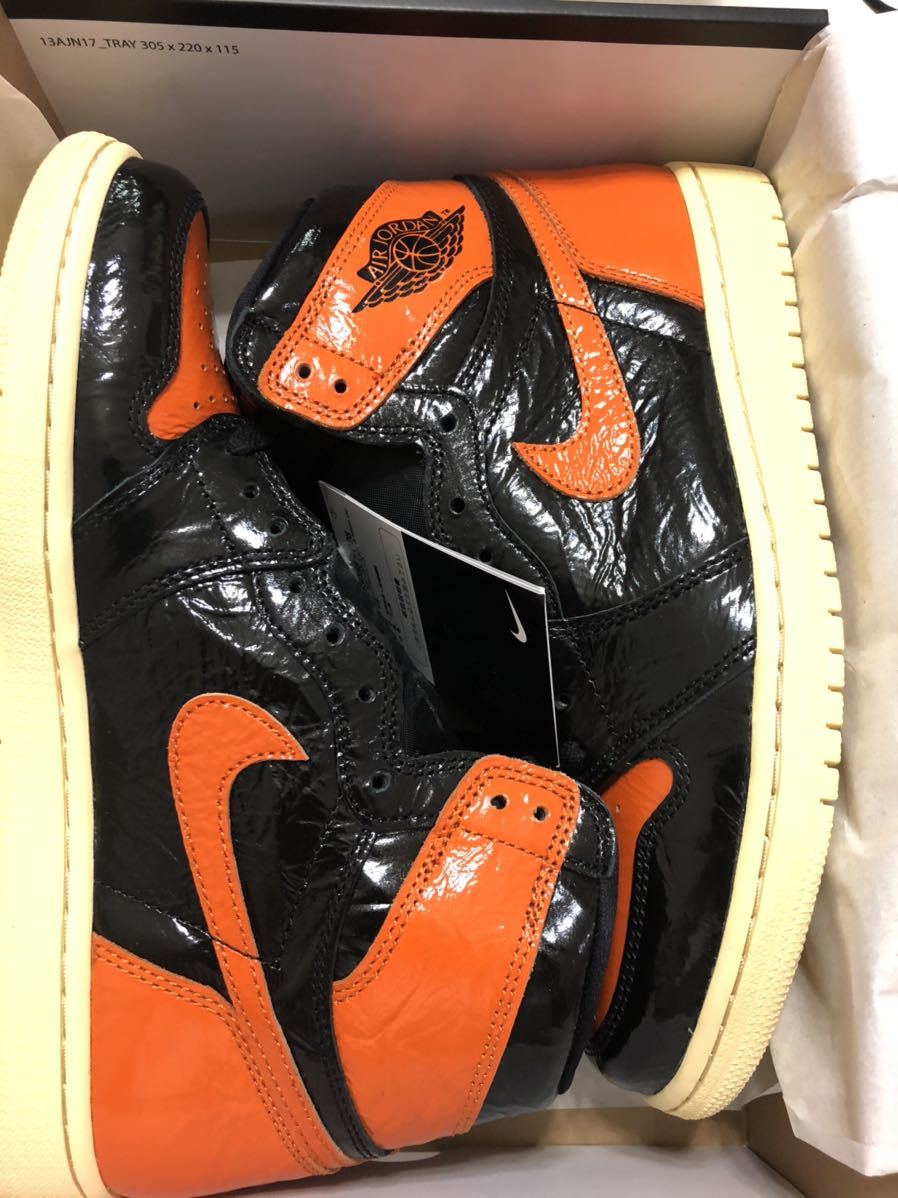 新品・未使用】Air Jordan 1 Retro High OG Shattered Backboard 3.0 27cm SNKRS購入