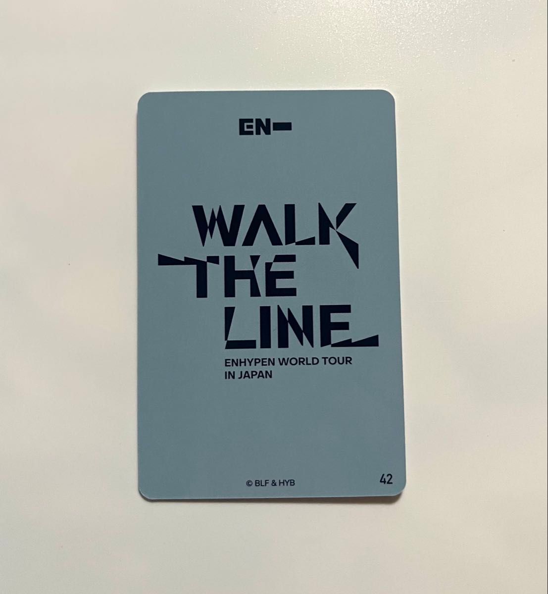 enhypen ニキ トレカ 42 walk the line ラントレ フォトカード enhypen ニキ トレカ 42 walk the line ラントレ フォトカード