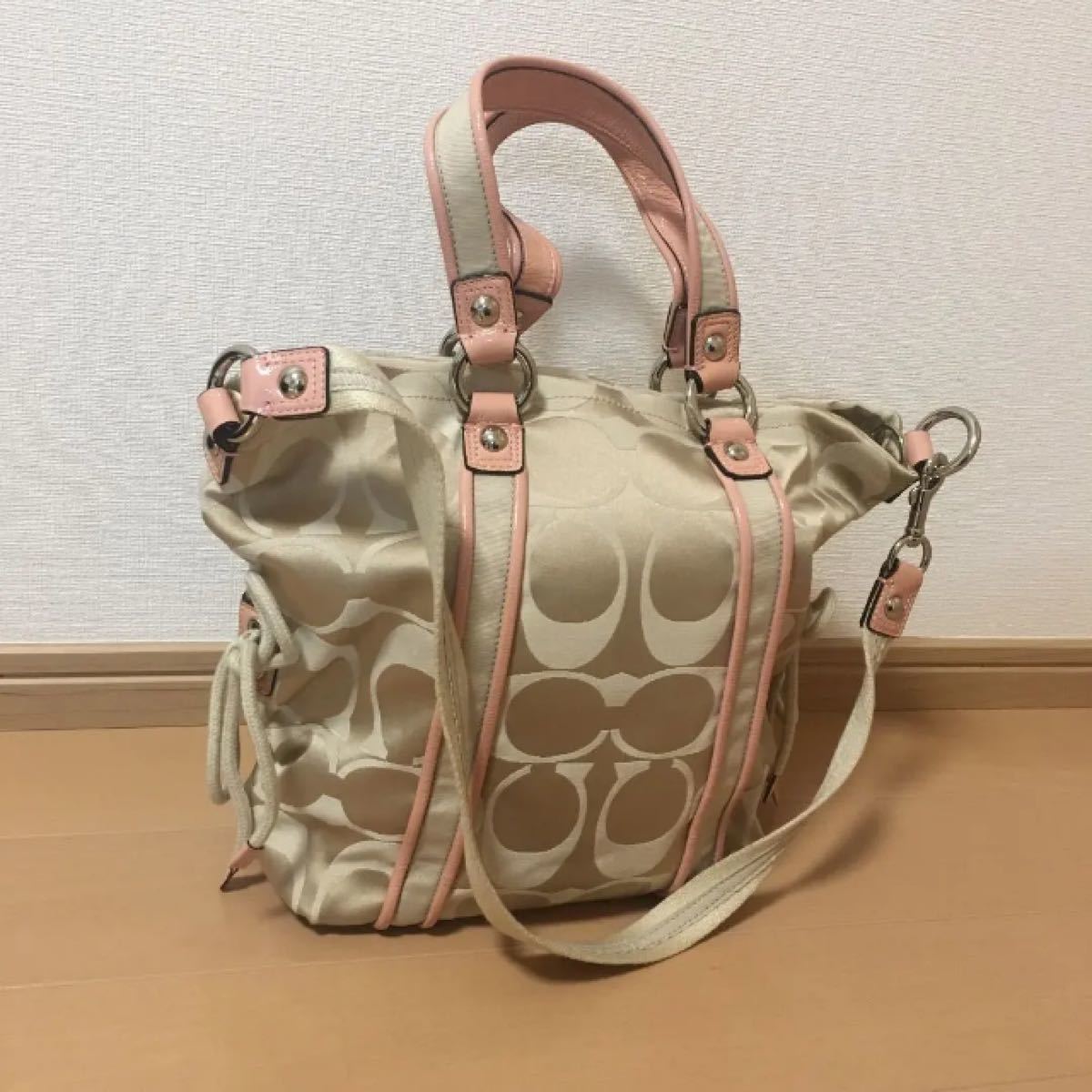 COACH  コーチ トートバッグ  ショルダーバッグ  ピンク