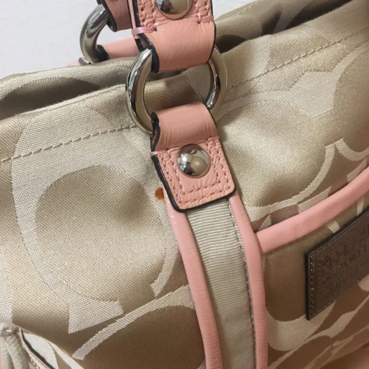 COACH  コーチ トートバッグ  ショルダーバッグ  ピンク