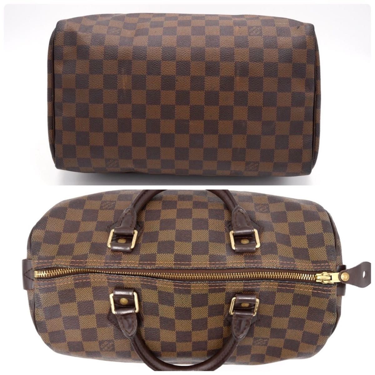 ルイヴィトン ダミエ スピーディ30 ミニボストン バッグ ブラウン 4703 ルイヴィトン ハンドバッグ LOUIS VUITTON ダミエ ミニボストン