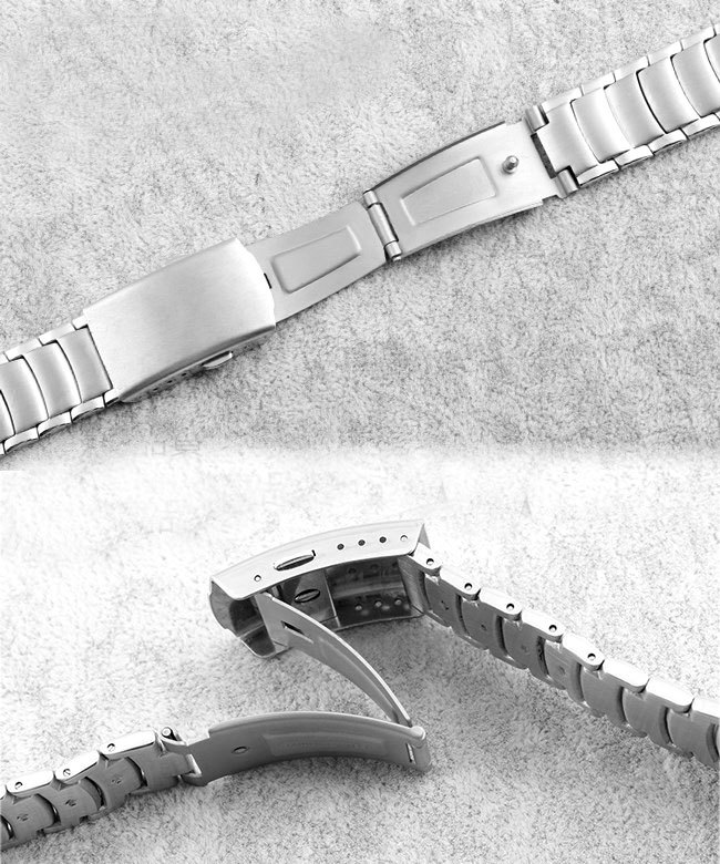 カシオ腕時計装着可能互換用ステンレスベルト 幅18mm カシオEF-512装着可能バンド_画像3