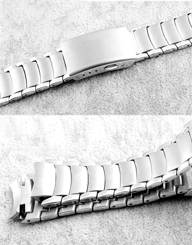 カシオ腕時計装着可能互換用ステンレスベルト 幅18mm カシオEF-512装着可能バンド_画像4