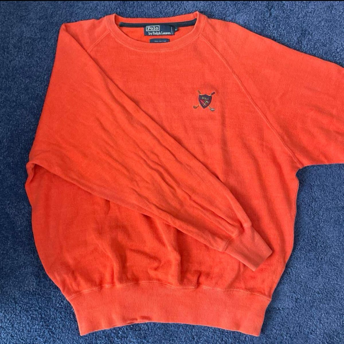 ポロラルフローレン オレンジニット POLO セーター トレーナー ニット
