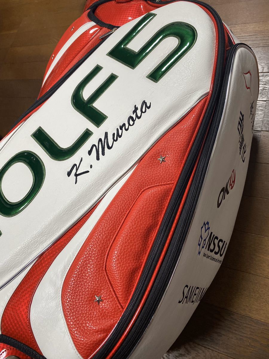 室田淳プロ 2019 ツアー実使用 GOLF5 長寿の里 キャディーバッグ_画像3