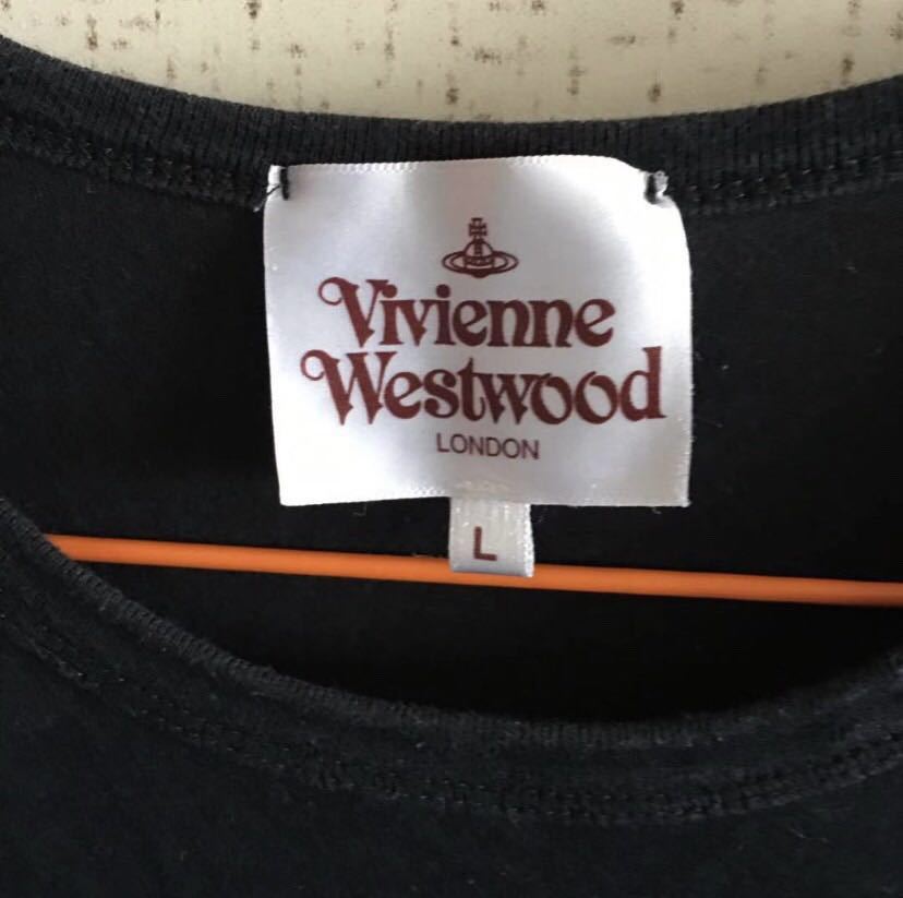 ヴィヴィアン ウエストウッド Vivienne Westwood Tシャツ Lサイズ 絵画 猿 ブラック 黒 綿100% 日本製 インコントロ_画像4