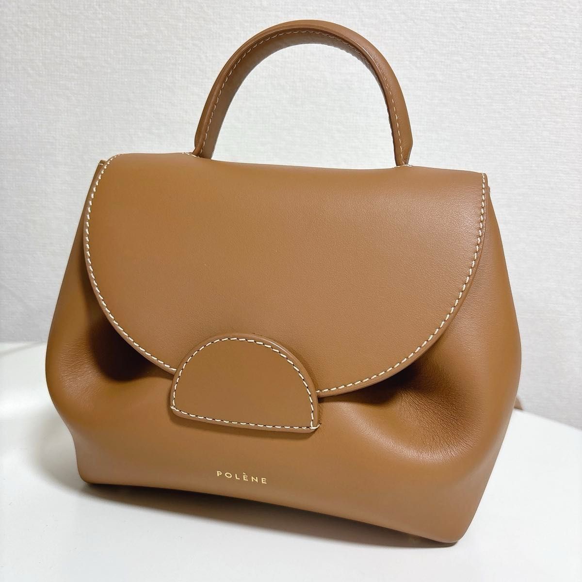POLENEポレーヌ>Numro Un Nano スムースキャメル 正規品 極美品 POLENEポレーヌ>Numro Un Nano スムースキャメル 正規品 極美品