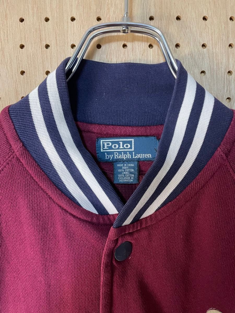 POLO RALPH LAUREN サーマルライニングスウェットスタジャン POLO RALPH LAUREN サーマルライニングスウェットスタジャン