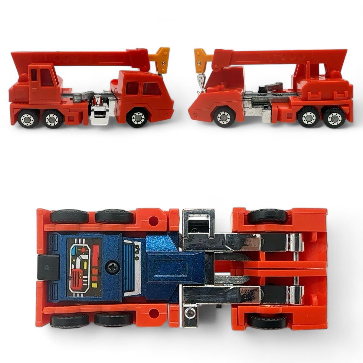 美品 TAKARA タカラ ダイアクロン トラッククレーン ビンテージ 希少品 美品/貴重な当時物】TAKARA タカラ ダイアクロン 建設車ロボ 4
